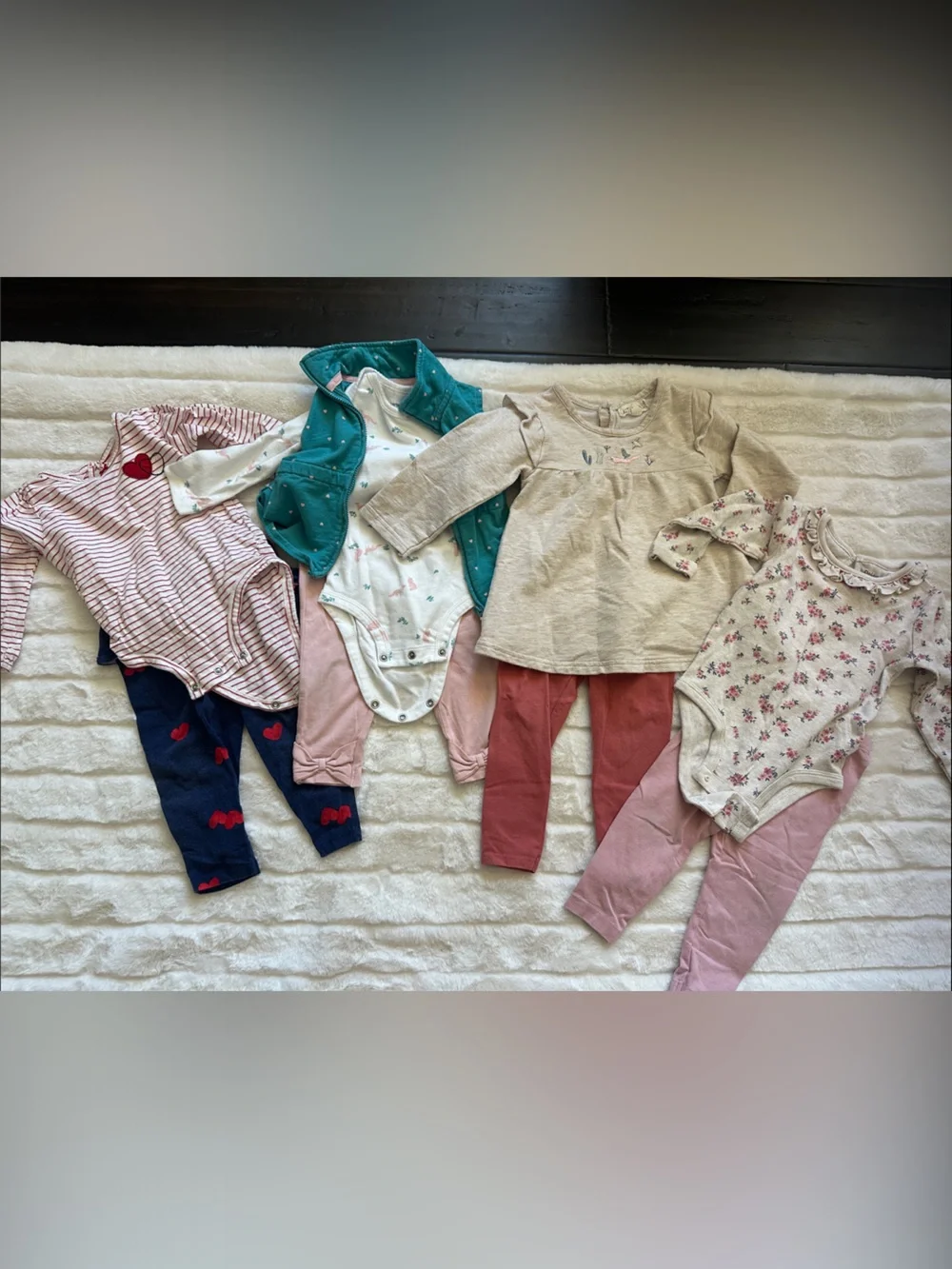 Carter's Baby Girls Mix & Match Set - Pink, Coral, Teal, Navy, Cream